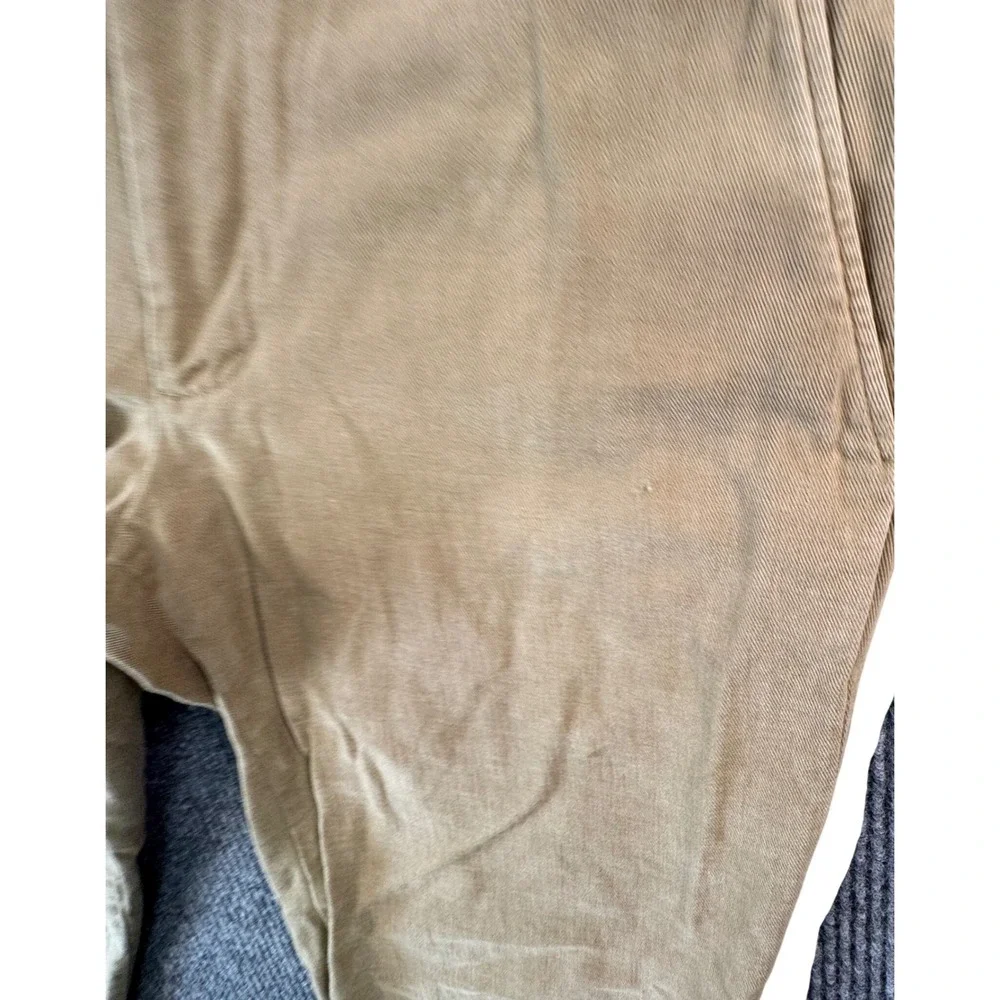 Banana Republic Mens Corduroy Pants 34x33 Khaki Tan Flat Front Classic Fit‎